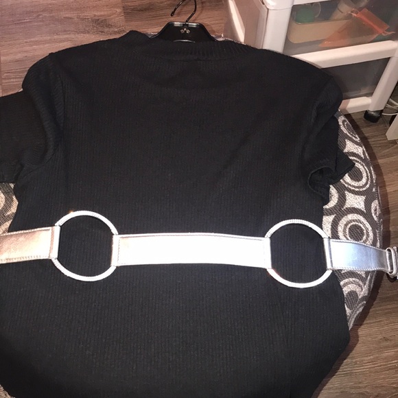 Valentino crystal belt and metallic strap 34